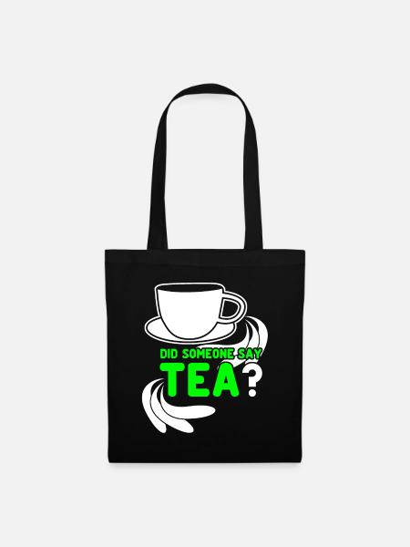 Teetrinker Tee Tasse Teebeutel Teetasse - Stoffbeutel - Schwarz