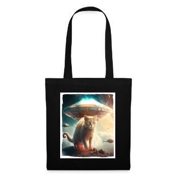 Cat Kitten Space Alien Planet Astronaut - Tote Bag - black - Front
