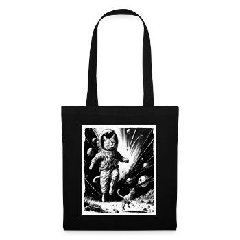 Cat Kitten Space Alien Planet Astronaut - Tote Bag - black - Front