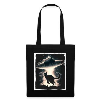 Cat Kitten Space Alien Planet Astronaut - Tote Bag - black - Front