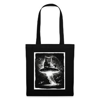 Cat Kitten Space Alien Planet Astronaut - Tote Bag - black - Front