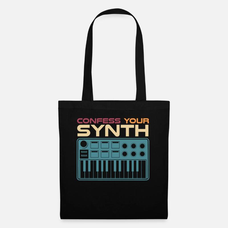 Synthesizer Synth Joke Synthesizers - Tote Bag - black