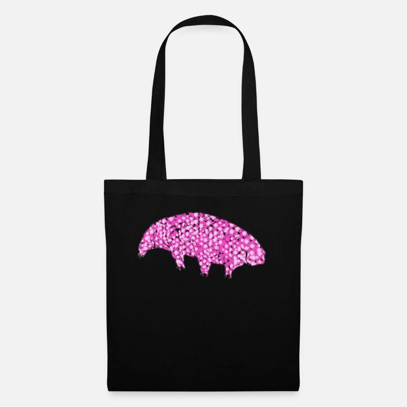 Tardigrade Bärtierchen Wasserbär - Stoffbeutel - Schwarz