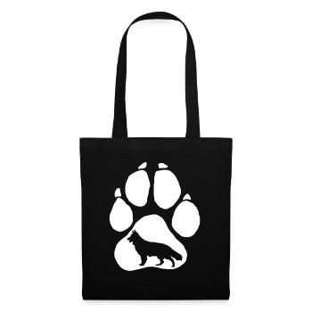 Shepherd Dog Paw White Shepherd - Tote Bag - black - Front