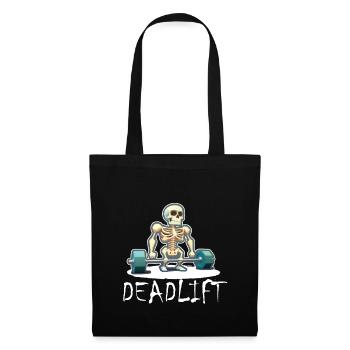 Deadlift Skeleton Bodybuilding Sport Deadlift - Tote Bag - black - Front