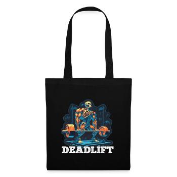 Deadlift Skeleton Bodybuilding Sport Deadlift - Tote Bag - black - Front