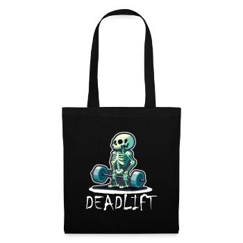 Deadlift Skeleton Bodybuilding Sport Deadlift - Tote Bag - black - Front