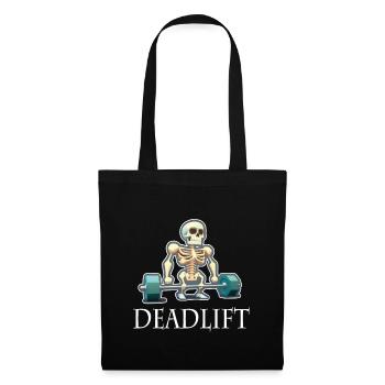 Deadlift Skeleton Bodybuilding Sport Deadlift - Tote Bag - black - Front