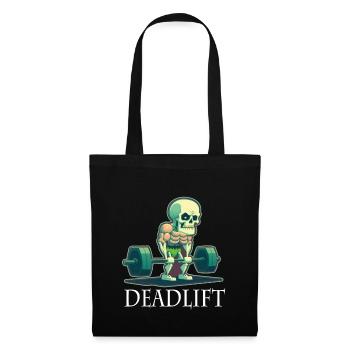 Deadlift Skeleton Bodybuilding Sport Deadlift - Tote Bag - black - Front