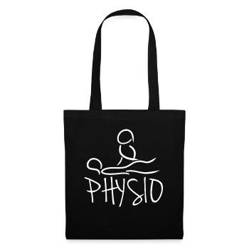 Physiothérapeute - Sac en tissu - noir - Devant
