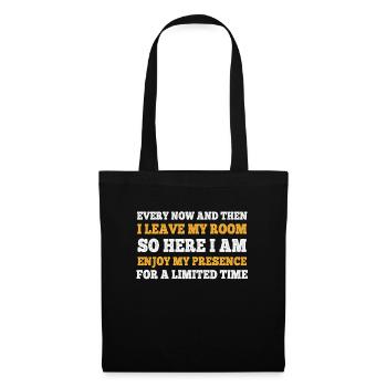 Every Now And Then I Leave My Room Gamer Gaming - Tote Bag - black - Front