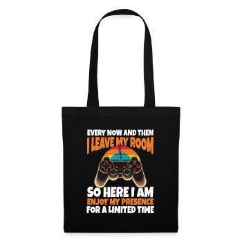 Every Now And Then I Leave My Room Gamer Gaming - Tote Bag - black - Front