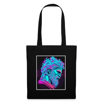 Vaporwave Mythologie grecque Dieu Neon Olympus - Sac en tissu - noir - Devant