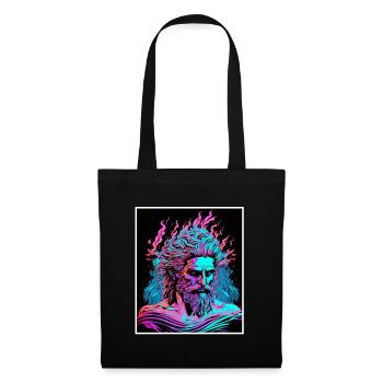 Vaporwave Greek mythology God Neon Olympus - Tote Bag - black - Front