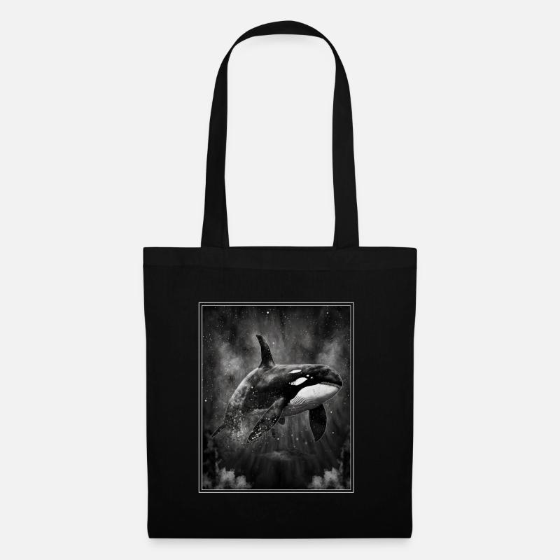 Wal Orca Meeresbiologie Umweltschutz Artenschutz - Stoffbeutel - Schwarz