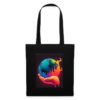 Climate protection Global warming Environment Climate Earth - Tote Bag - black - Front
