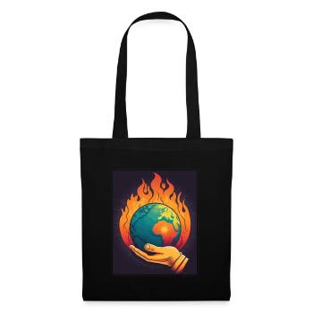 Climate Protection Global Warming Environment Climate Earth - Tote Bag - black - Front