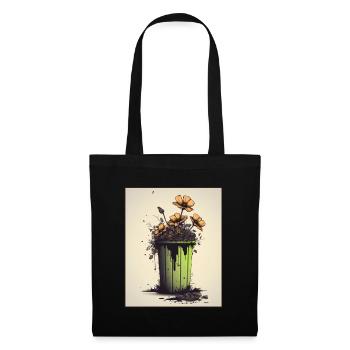 Ordures Plantes Pollution Environnement Climat - Sac en tissu - noir - Devant
