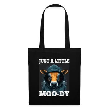 A little Moody Cow Beef Morning Grouch Farmer Sleep - Tote Bag - black - Front