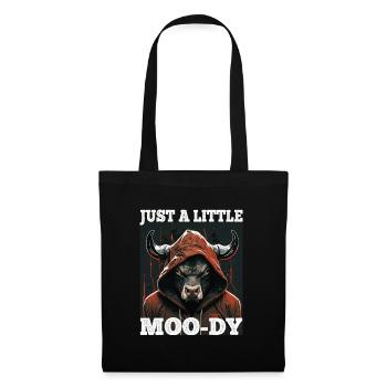 A little Moody Cow Beef Morning Grouch Farmer Sleep - Tote Bag - black - Front