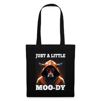 A little Moody Cow Beef Morning Grouch Farmer Sleep - Tote Bag - black - Front