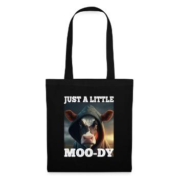 A little Moody Cow Beef Morning Grouch Farmer Sleep - Tote Bag - black - Front