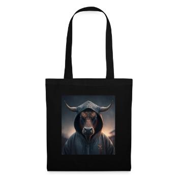 A little Moody Cow Beef Morning Grouch Farmer Sleep - Tote Bag - black - Front