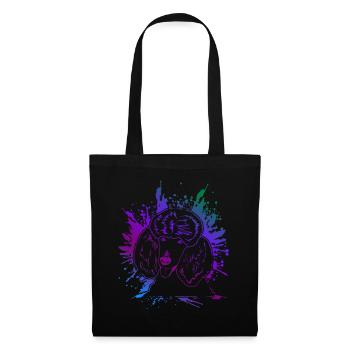 Art du caniche - Sac en tissu - noir - Devant