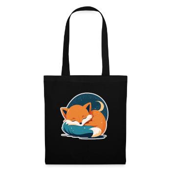 Fix et Foxi Fox disant chemise de couchage Câlin - Sac en tissu - noir - Devant