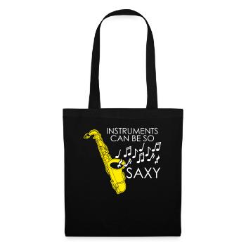 Saxophone Music Saxy Jazz Saxophonist - Tote Bag - black - Front