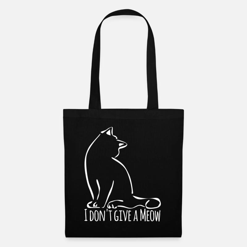 Hauskatze Katzen Katze - Stoffbeutel - Schwarz