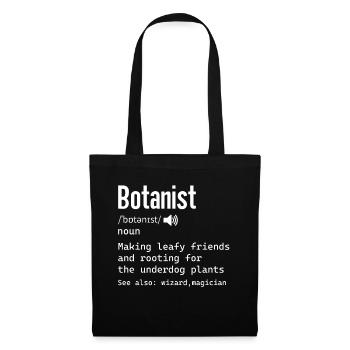 Définition botaniste pour science Biologiste nerdy - Sac en tissu - noir - Devant