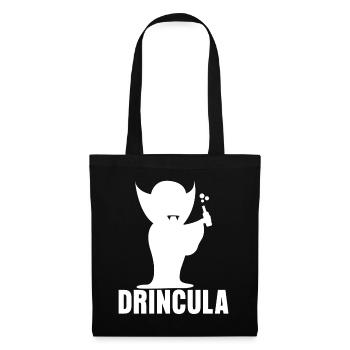 Boire de la bière Vampire Alcool Schnaps - Sac en tissu - noir - Devant