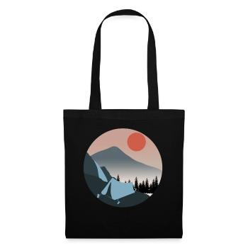 Hiking Outdoor Camping Trekking - Tote Bag - black - Front