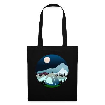 Hiking Camping Mountaineering Trekking - Tote Bag - black - Front