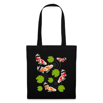 Koi Carp Pond Kois - Sac en tissu - noir - Devant