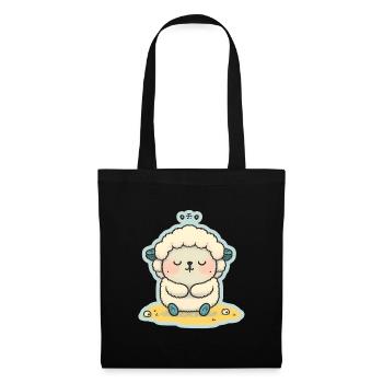 Sheep Lamb Sheep Yoga Meditation Relaxation - Tote Bag - black - Front