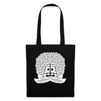 Popcorn drôle de maïs - Sac en tissu - noir - Devant