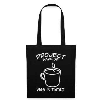 Café Bureau Matin grouch Réveil - Sac en tissu - noir - Devant