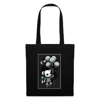Mouse Hamster Space Astronaut Planet Spaceman - Tote Bag - black - Front