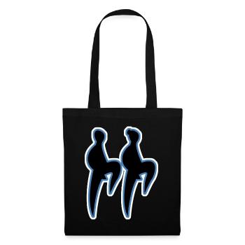 Boogie Woogie Retro Music Dancer Swing - Sac en tissu - noir - Devant