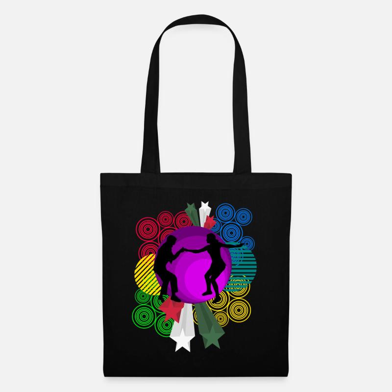 Boogie Woogie Retro Dancing Swing - Sac en tissu - noir