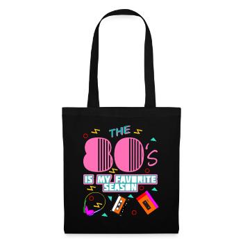 80s Party Disco 1980 80s - Tote Bag - black - Front