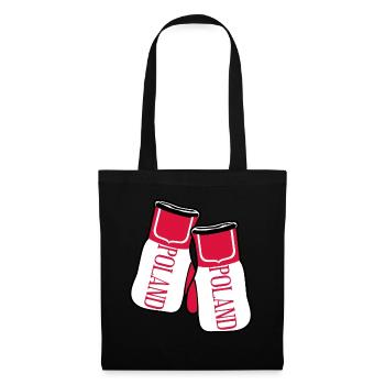 Polish flag Boxing gloves Poland - Tote Bag - black - Front