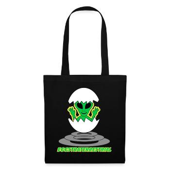 Œufs extraterrestres Oeuf de poule extraterrestre - Sac en tissu - noir - Devant