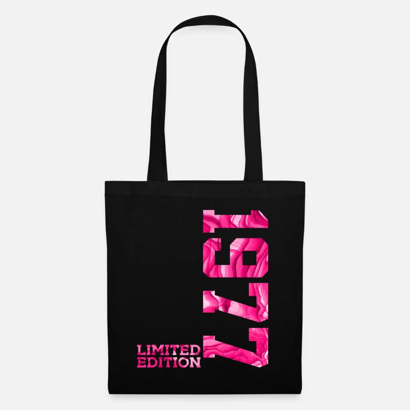 49. GEBURTSTAG PINK LIMITED EDITION 1977 - Stoffbeutel - Schwarz