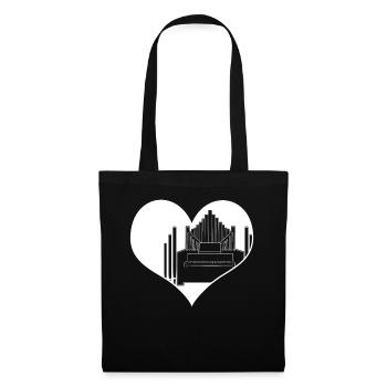 Organ Organist Heart Organist - Tote Bag - black - Front