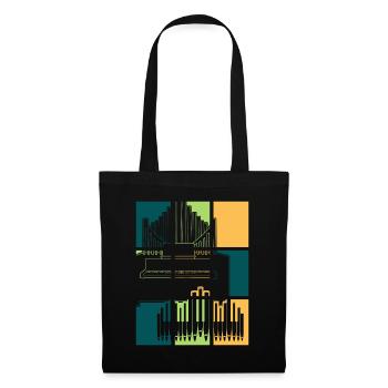 Organ Retro Organ Player Organist - Tote Bag - black - Front