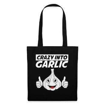 Crazy into Garlic - Stoffbeutel - Schwarz - Vorne