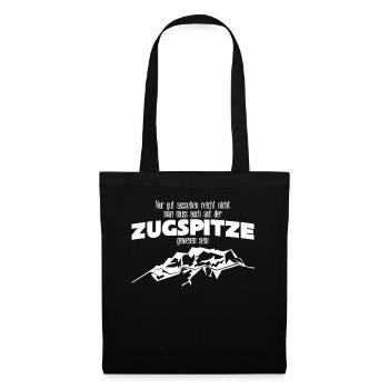 Zugspitze Berge Bergsteigen - Stoffbeutel - Schwarz - Vorne